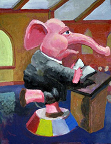 pink elephant pulpit